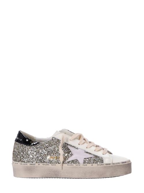 Sneaker in  vitello bianca/nera/tono arge Golden Goose | GWF00118F00538382536